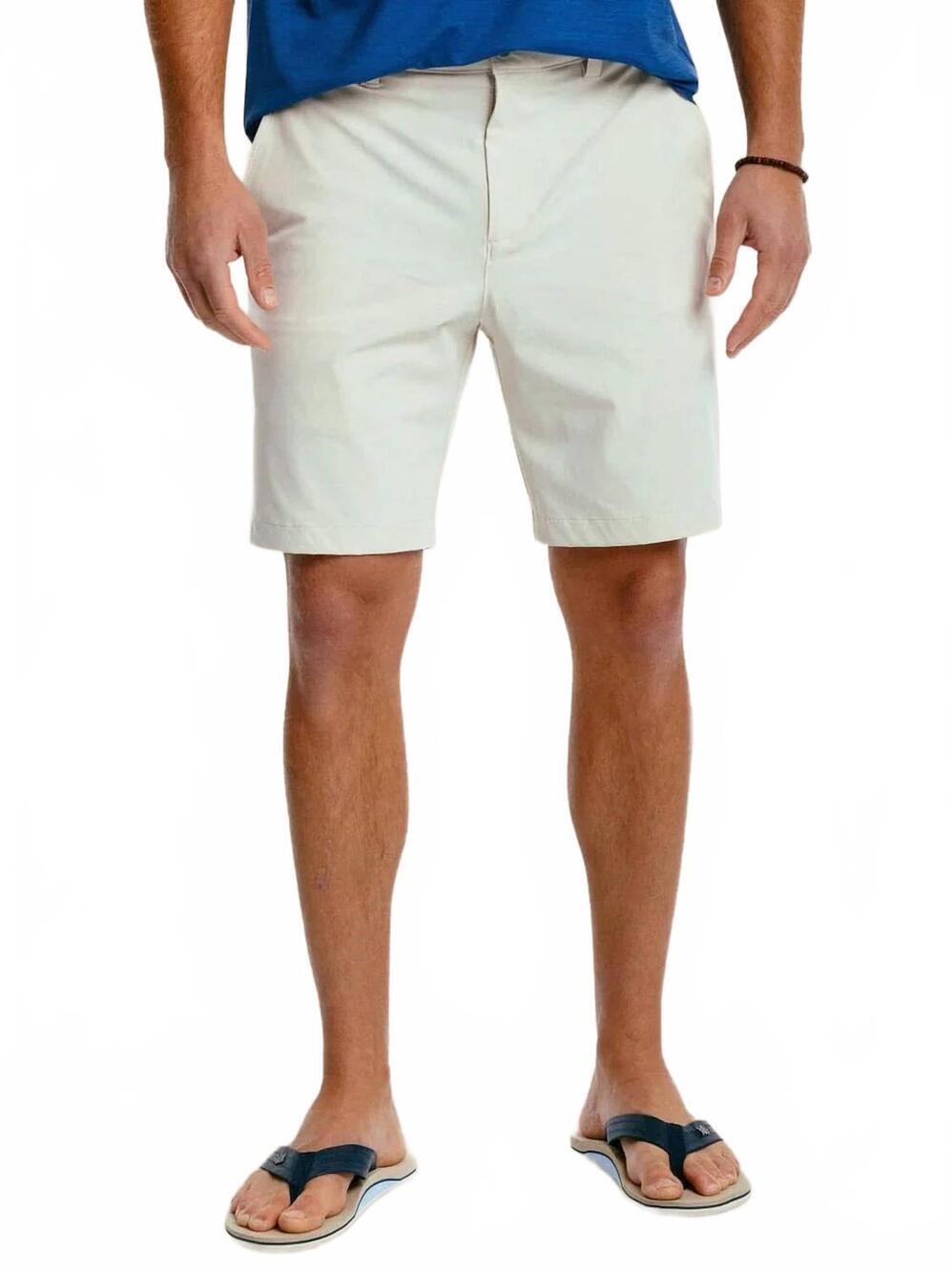 NEW SOUTHERN TIDE men's birdie performance short - 8" in stone